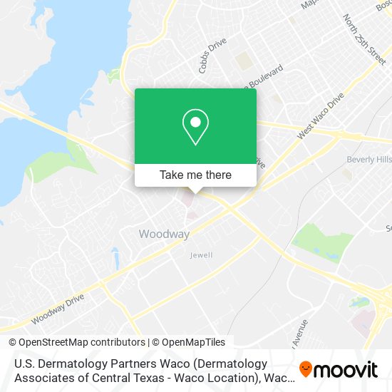 Mapa de U.S. Dermatology Partners Waco (Dermatology Associates of Central Texas - Waco Location)