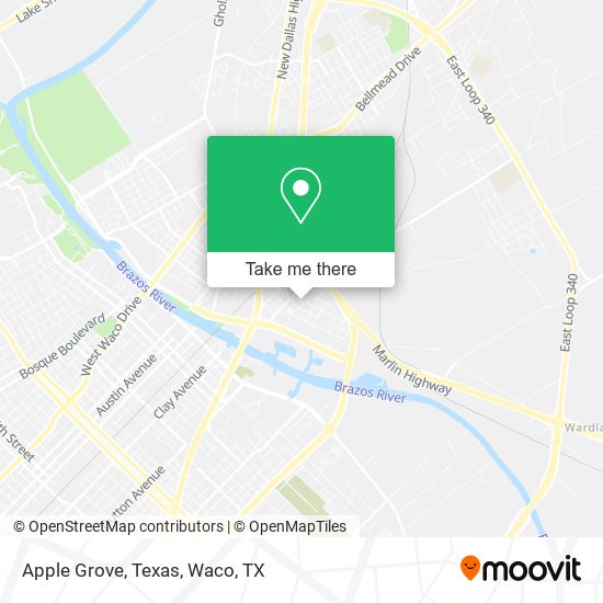Mapa de Apple Grove, Texas