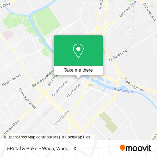 Mapa de J-Petal & Poke' - Waco