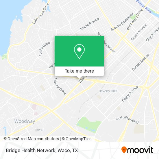 Mapa de Bridge Health Network