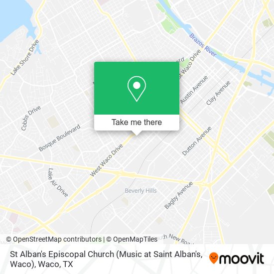 Mapa de St Alban's Episcopal Church (Music at Saint Alban's, Waco)