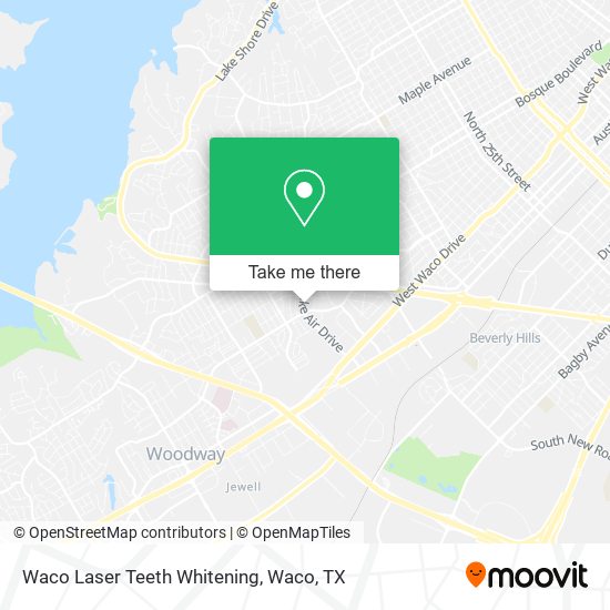 Mapa de Waco Laser Teeth Whitening