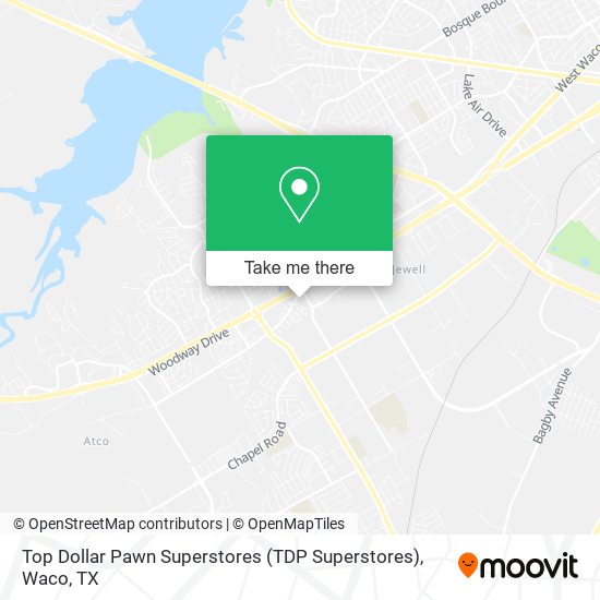 Mapa de Top Dollar Pawn Superstores (TDP Superstores)