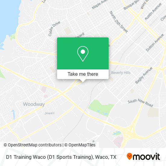Mapa de D1 Training Waco (D1 Sports Training)