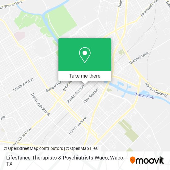 Mapa de Lifestance Therapists & Psychiatrists Waco