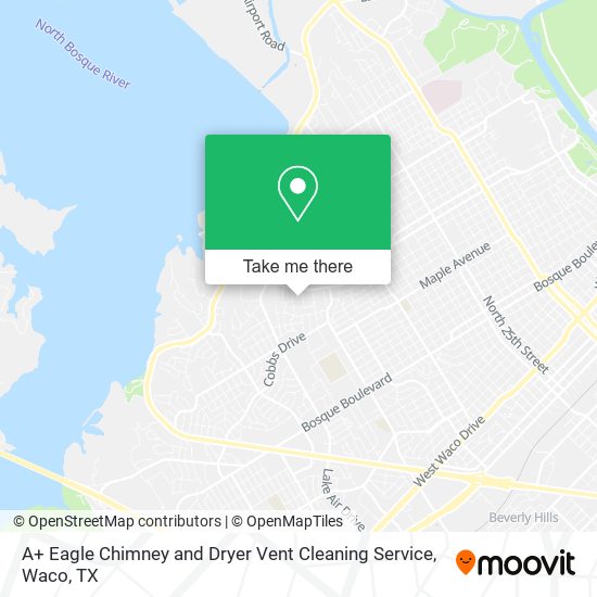 Mapa de A+ Eagle Chimney and Dryer Vent Cleaning Service