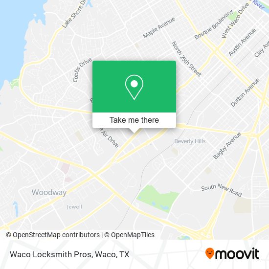 Mapa de Waco Locksmith Pros