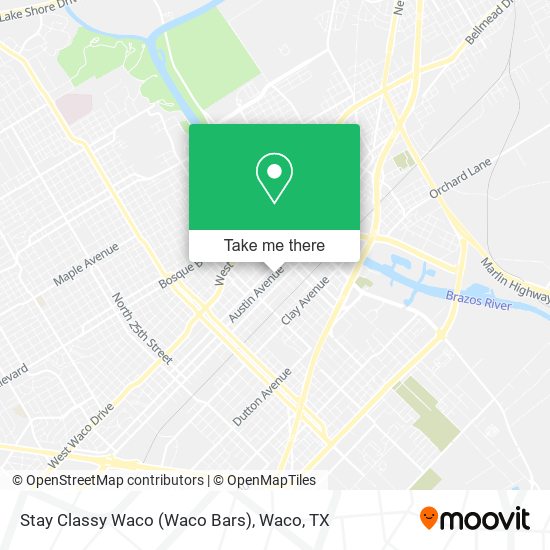 Mapa de Stay Classy Waco (Waco Bars)
