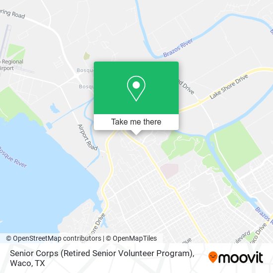 Mapa de Senior Corps (Retired Senior Volunteer Program)