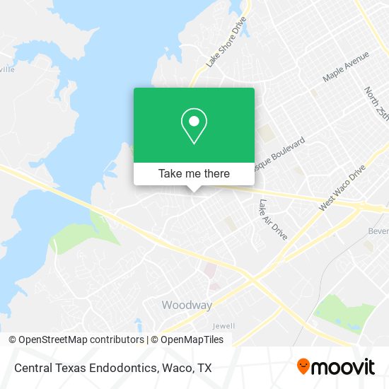 Mapa de Central Texas Endodontics