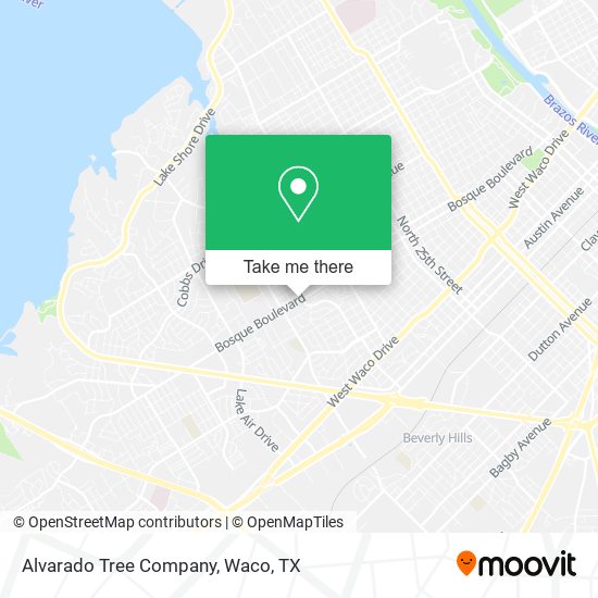Mapa de Alvarado Tree Company