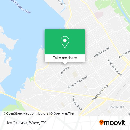 Mapa de Live Oak Ave