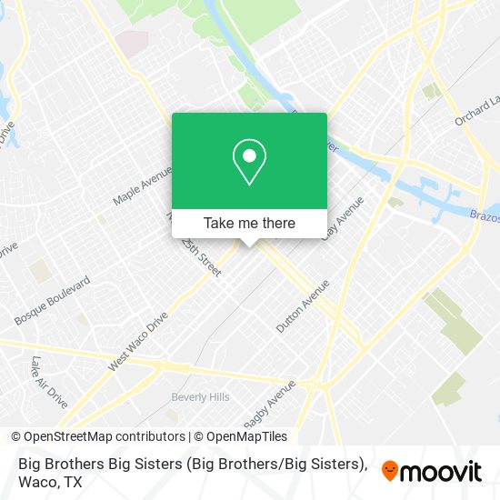 Mapa de Big Brothers Big Sisters