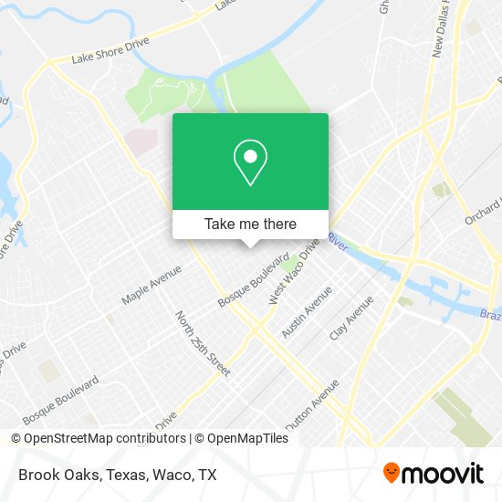 Mapa de Brook Oaks, Texas