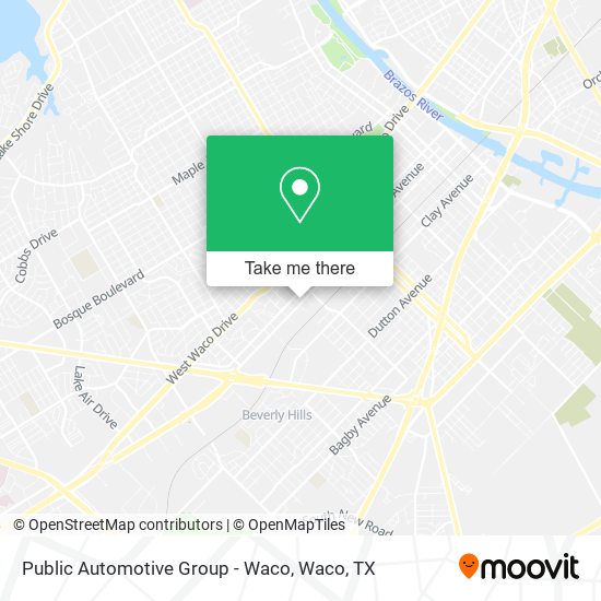 Mapa de Public Automotive Group - Waco