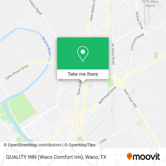 Mapa de QUALITY INN (Waco Comfort Inn)