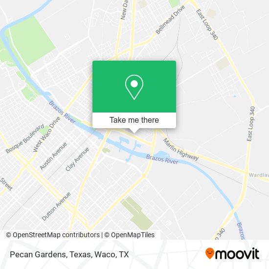 Mapa de Pecan Gardens, Texas