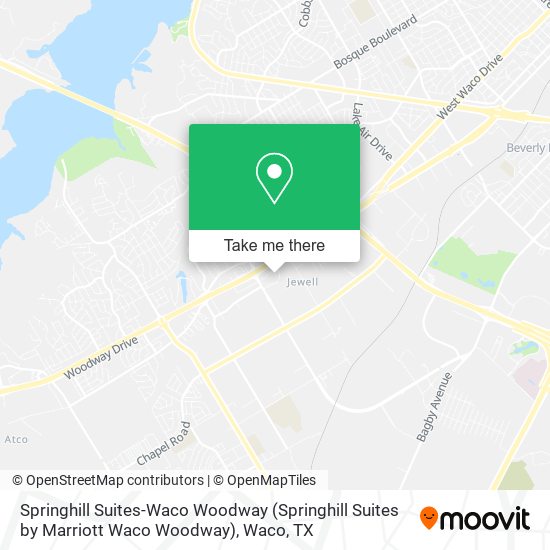 Mapa de Springhill Suites-Waco Woodway (Springhill Suites by Marriott Waco Woodway)