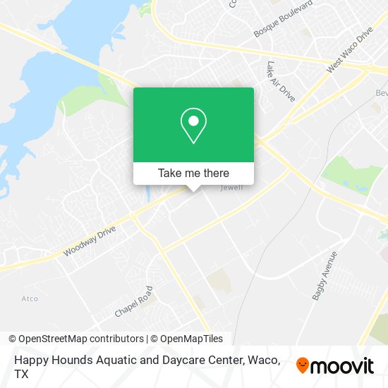 Mapa de Happy Hounds Aquatic and Daycare Center