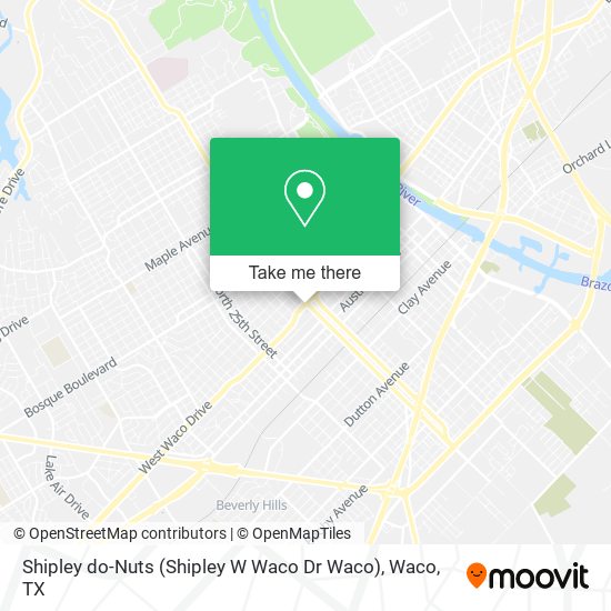 Mapa de Shipley do-Nuts (Shipley W Waco Dr Waco)