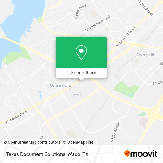 Mapa de Texas Document Solutions