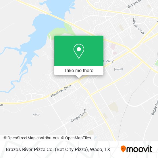 Mapa de Brazos River Pizza Co. (Bat City Pizza)