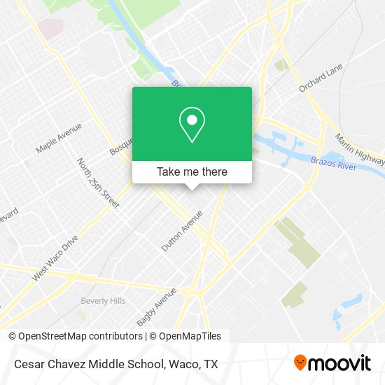 Mapa de Cesar Chavez Middle School