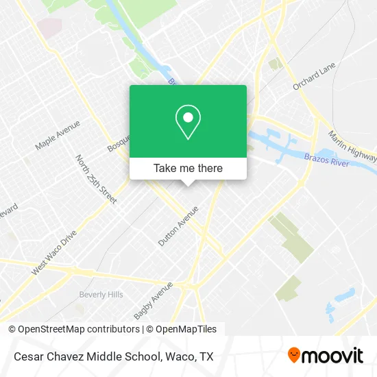 Cesar Chavez Middle School map