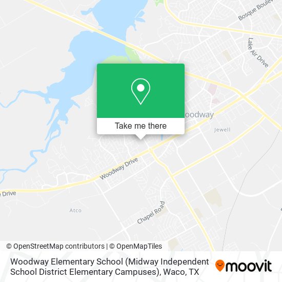 Woodway Elementary School (Midway Independent School District Elementary Campuses) map