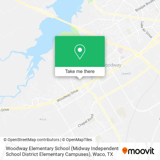Woodway Elementary School (Midway Independent School District Elementary Campuses) map