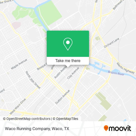 Waco Running Company map