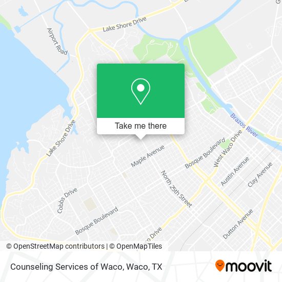 Mapa de Counseling Services of Waco