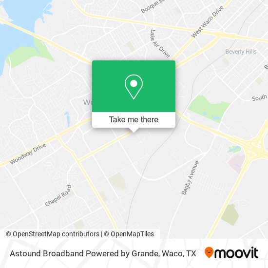 Mapa de Astound Broadband Powered by Grande