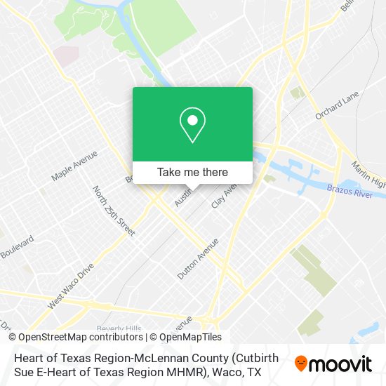 Mapa de Heart of Texas Region-McLennan County (Cutbirth Sue E-Heart of Texas Region MHMR)