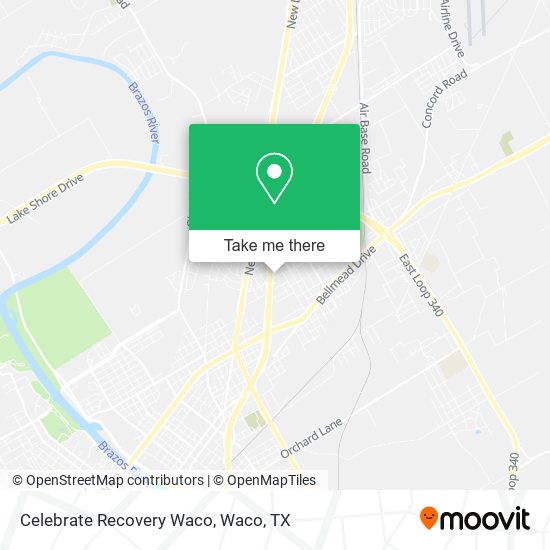 Mapa de Celebrate Recovery Waco