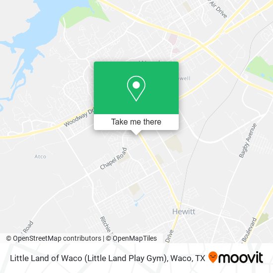 Mapa de Little Land of Waco (Little Land Play Gym)