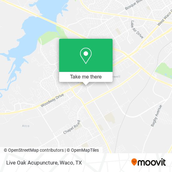 Live Oak Acupuncture map