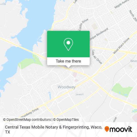 Central Texas Mobile Notary & Fingerprinting map
