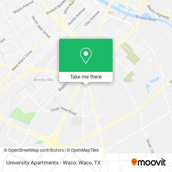 Mapa de University Apartments - Waco