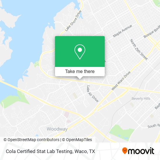Mapa de Cola Certified Stat Lab Testing