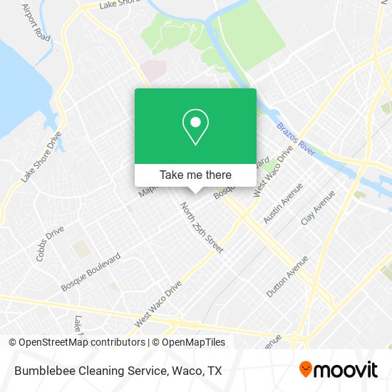 Mapa de Bumblebee Cleaning Service