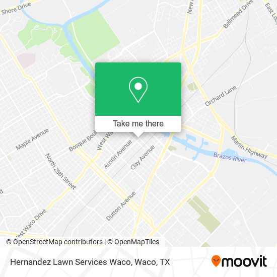 Mapa de Hernandez Lawn Services Waco