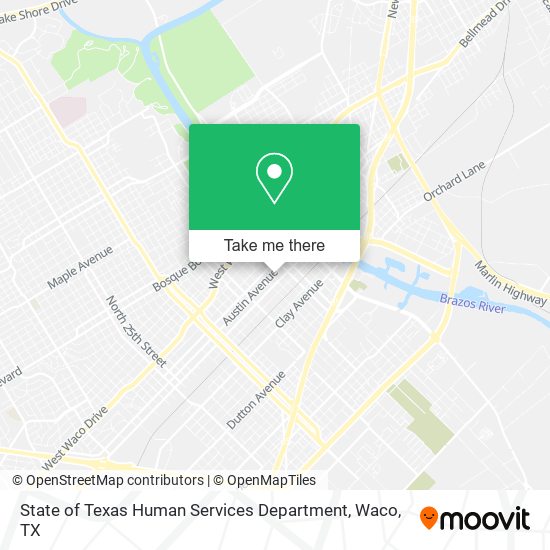 Mapa de State of Texas Human Services Department