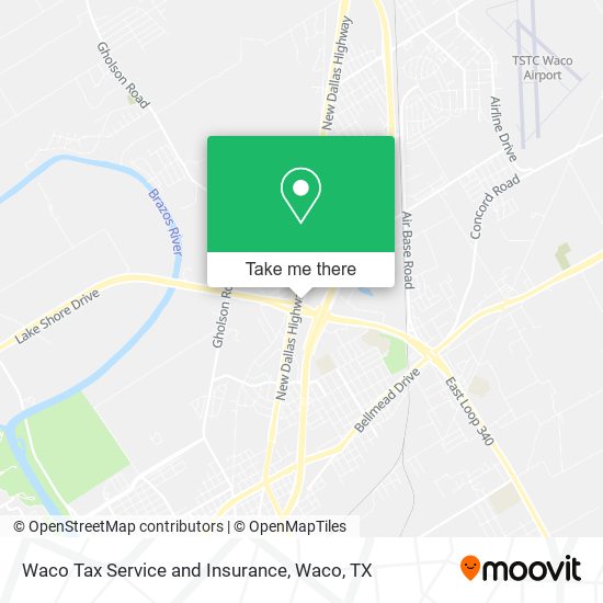 Mapa de Waco Tax Service and Insurance