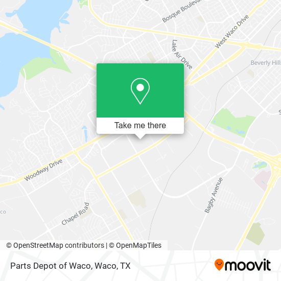 Mapa de Parts Depot of Waco