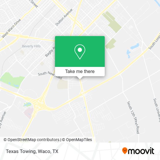 Mapa de Texas Towing