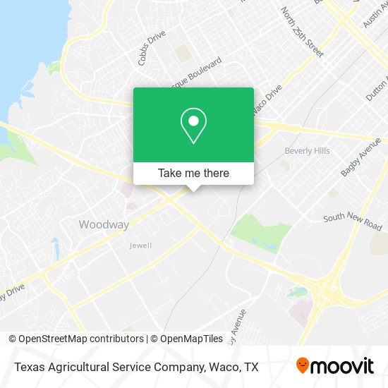 Texas Agricultural Service Company map