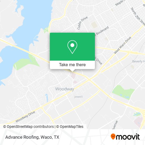 Advance Roofing map