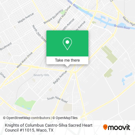 Knights of Columbus Castro-Silva Sacred Heart Council #11015 map