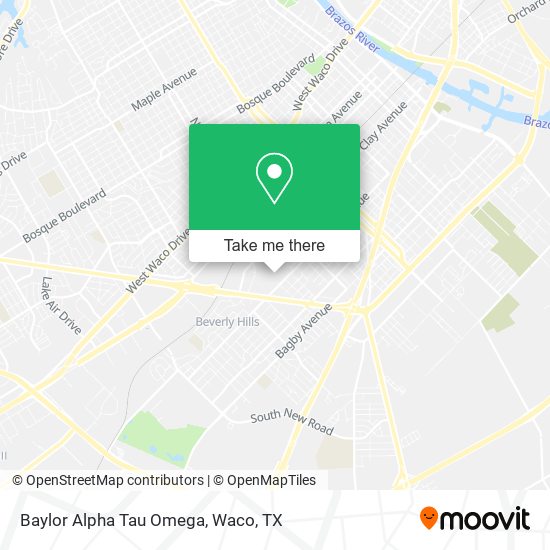 Mapa de Baylor Alpha Tau Omega